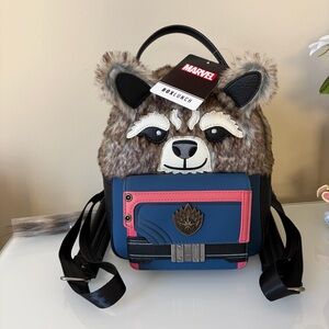 NWT BoxLunch Marvel Rocket Raccoon Guardians Of The Galaxy Vol. 3 Mini Backpack